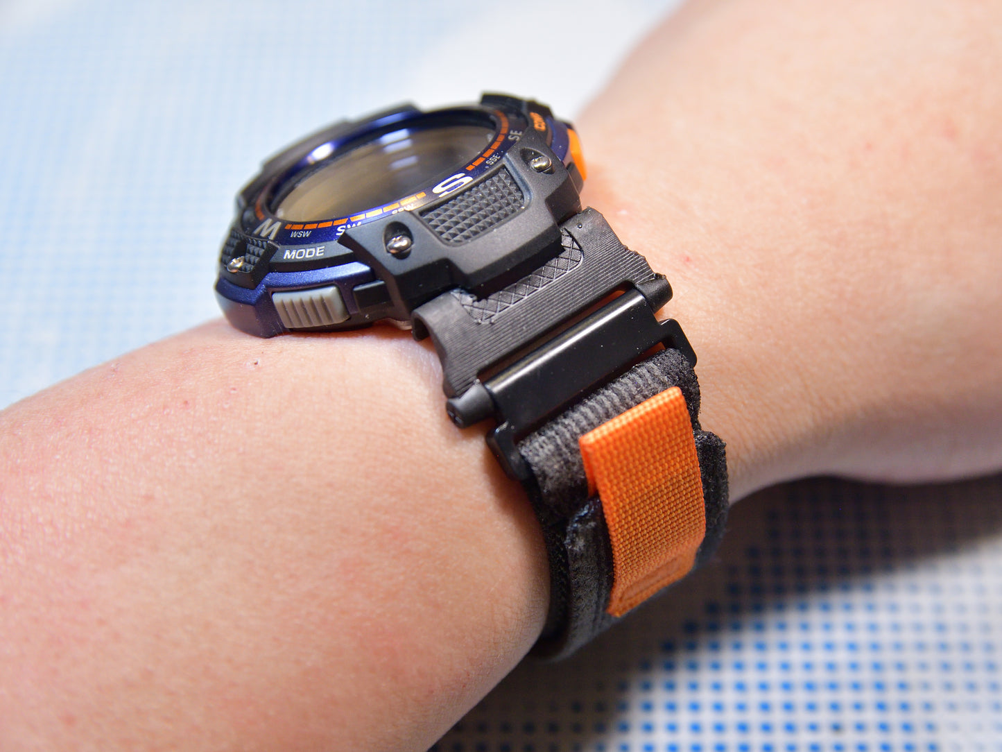 Resin Watch Adapter for Casio SGW-100 Twin Sensor Digital Watch