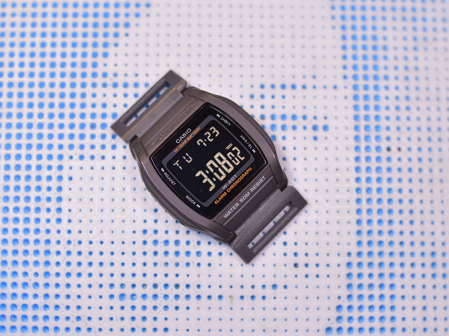 PLA Watch Adapter Compatible with Casio W201, Multiple Colors Available