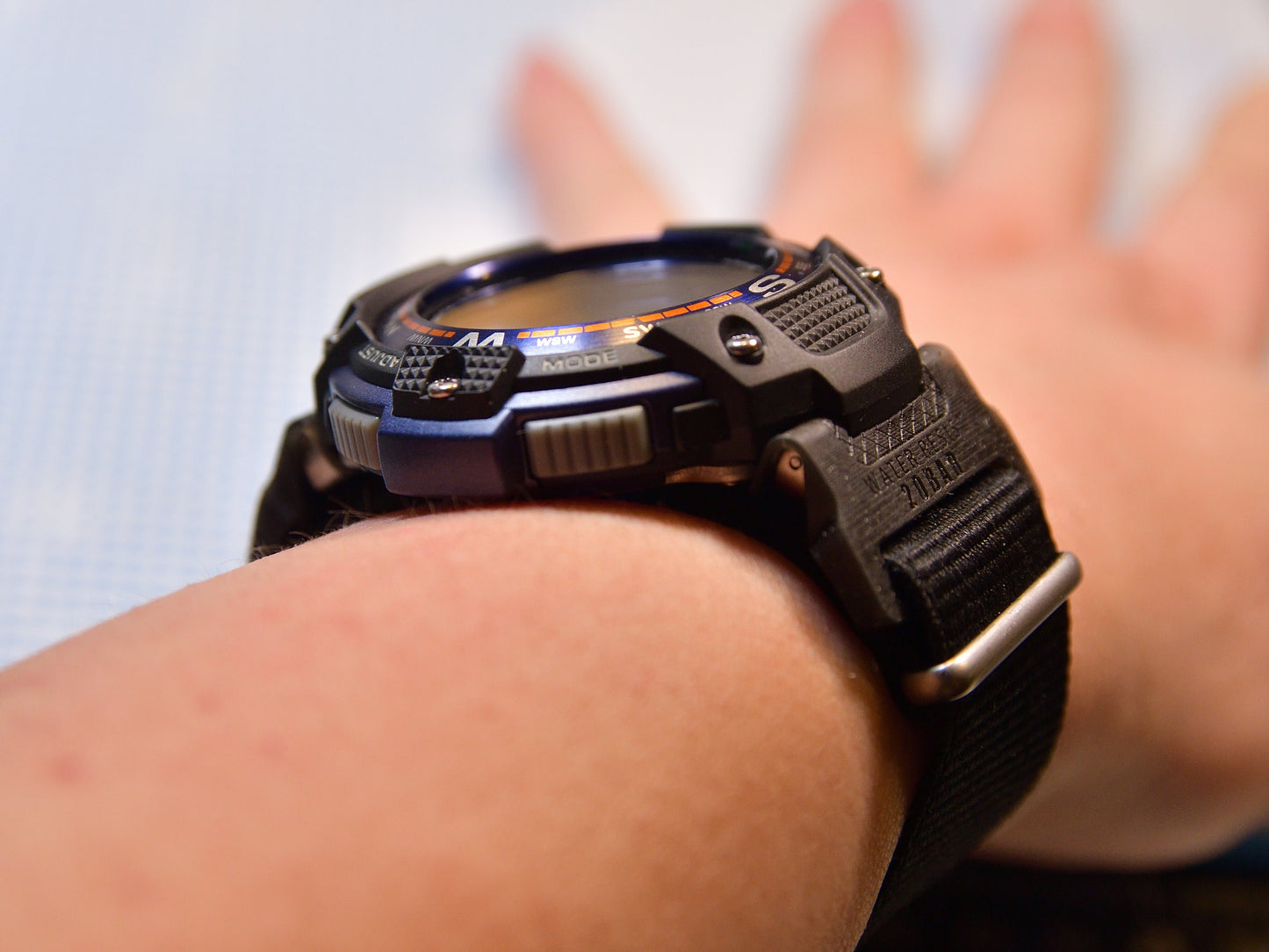 Resin Watch Adapter for Casio SGW-100 Twin Sensor Digital Watch