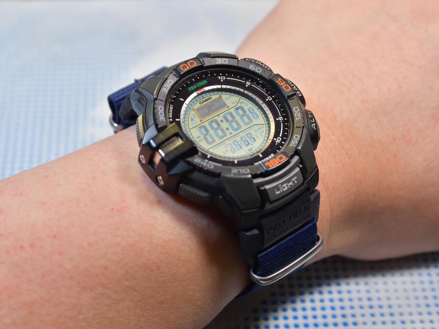 Factory Style Tough Resin Printed Strap And Band Adapter For Pro Trek PRG-270