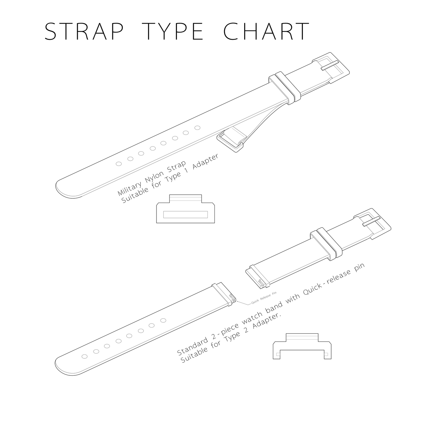 Watch Strap Adapter Compatible with Timex Expedition WS4