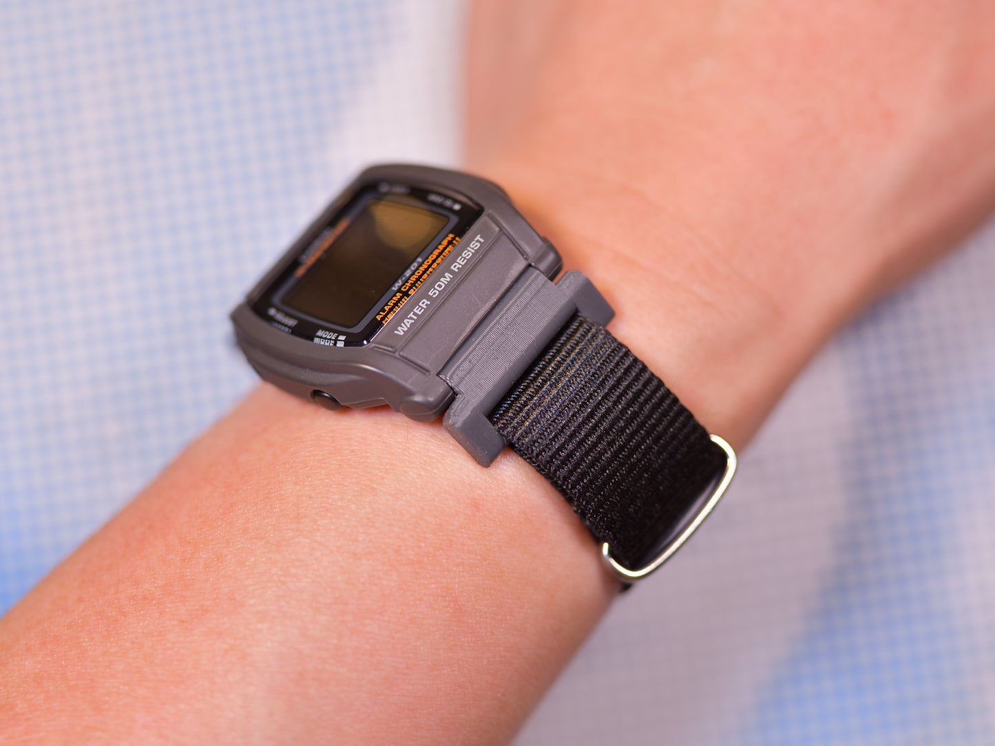 PLA Watch Adapter Compatible with Casio W201, Multiple Colors Available