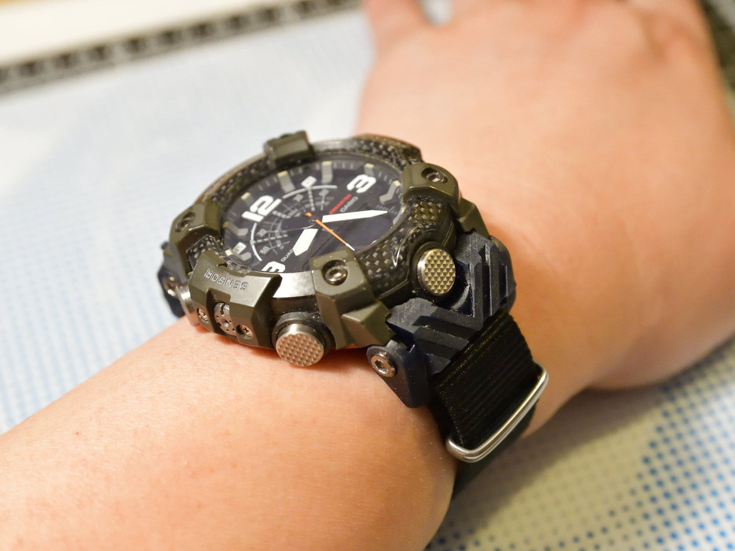 Tough Resin Strap & Band Adapter For G-shock Tactical Mudmaster GGB100 -Printed with Engineering Grade Tough Resin