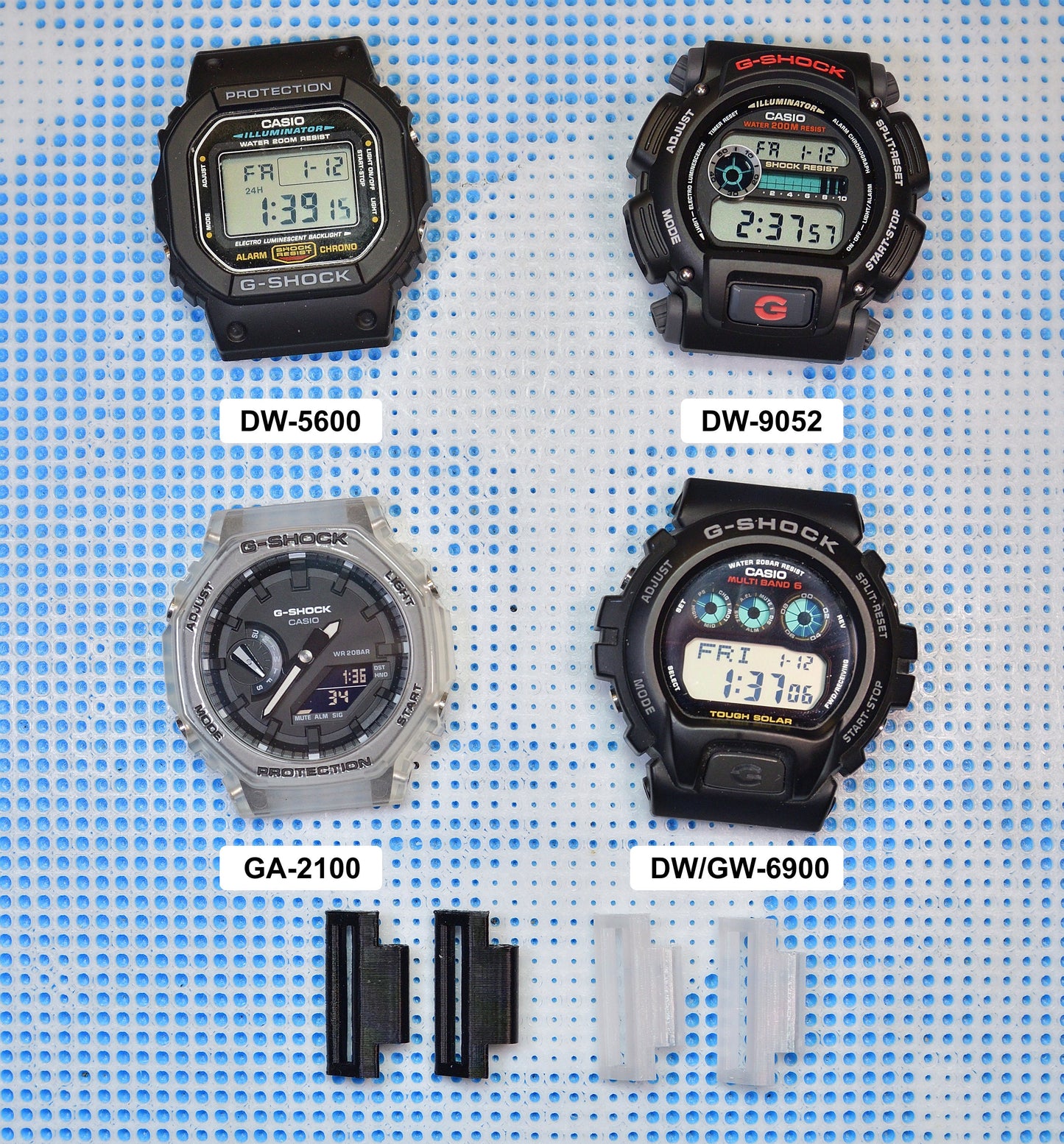 PLA Strap & Band Adapter For G-SHOCK DW5600,DW6900, GW6900, DW6600, DW9052, GW7900, GA2100. Multiple Color Available