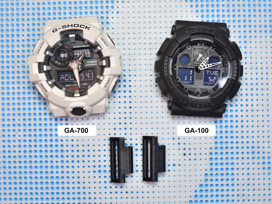 Strap Adapter For G-Shock GA100, GA110, GA140, GA400, GA700, GA710, GD100 GD120, GBD800 and Similar Models. Multiple Color Available