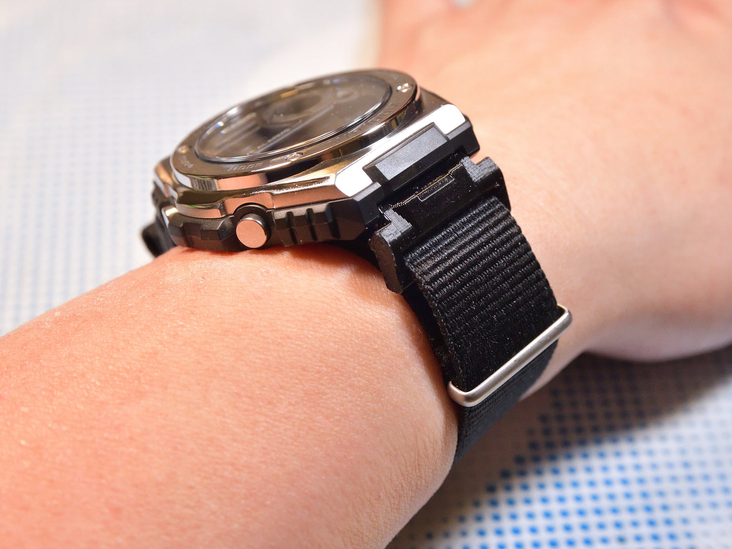 Watch Strap and Band Adapter for Casio MWD-100H Series