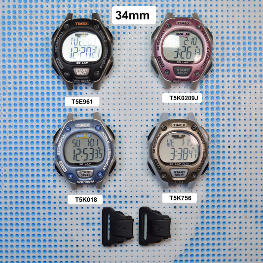 Straps Adapter For Timex Ironman Classic 30 34mm watch - T5E961, T5K756, T5K019, and Similar Watches