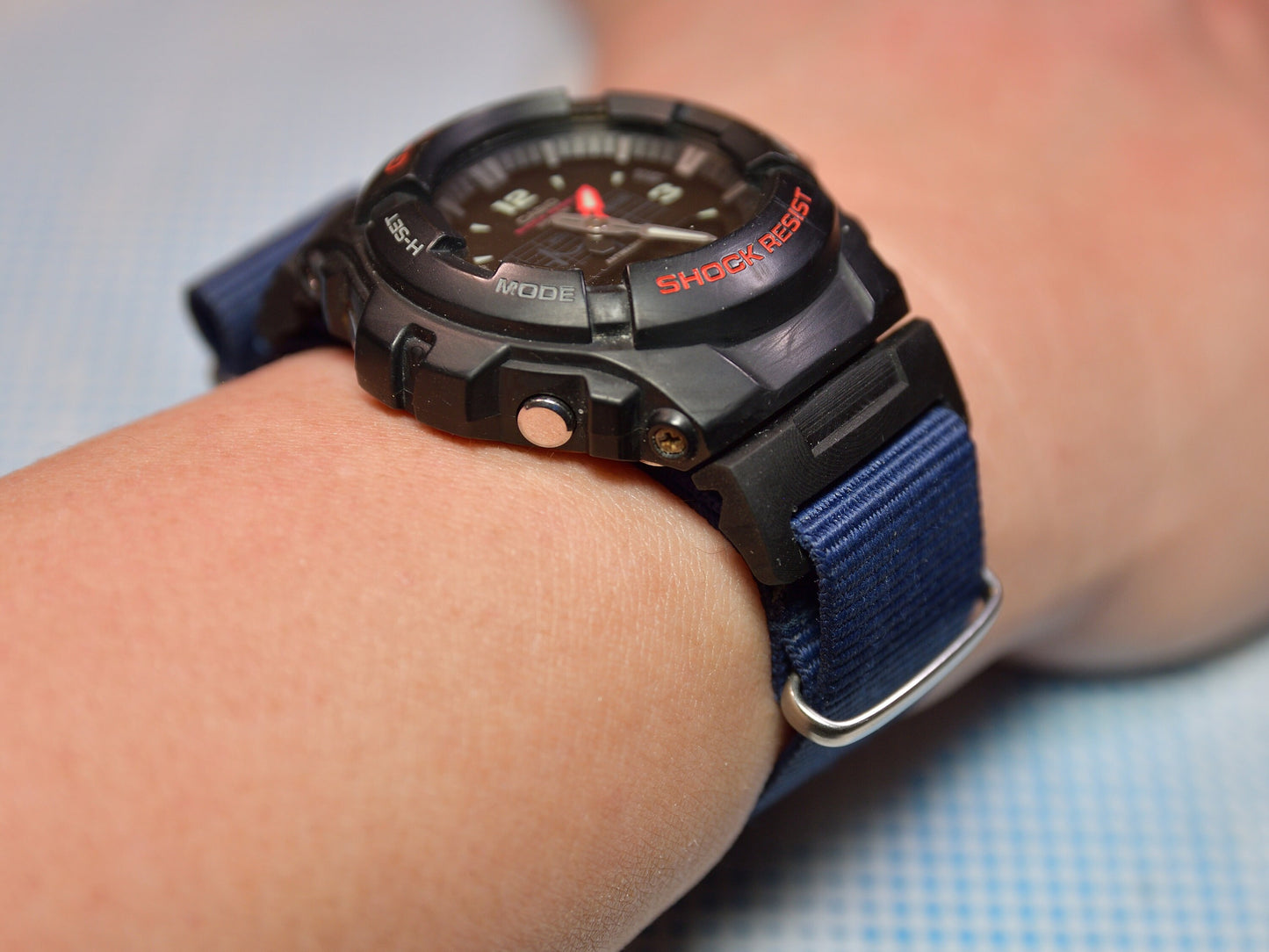 Factory Style Tough Resin Strap and Band adapter for G-Shock G100 Series