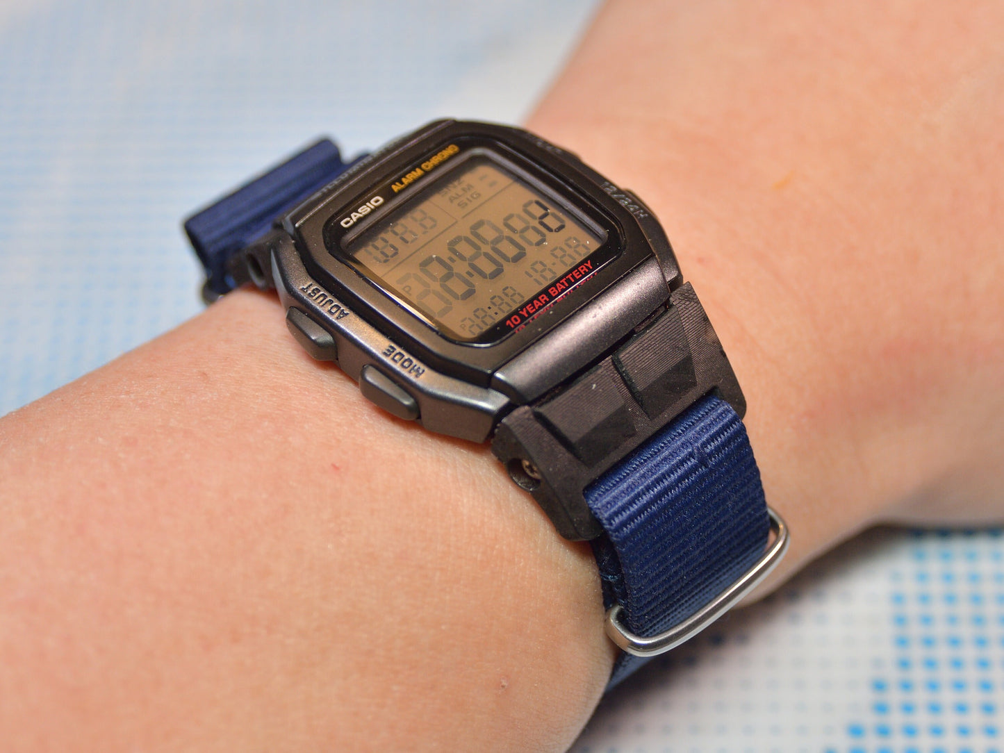 Tough Resin Strap & Band Adapter For Casio Digital W96H Series