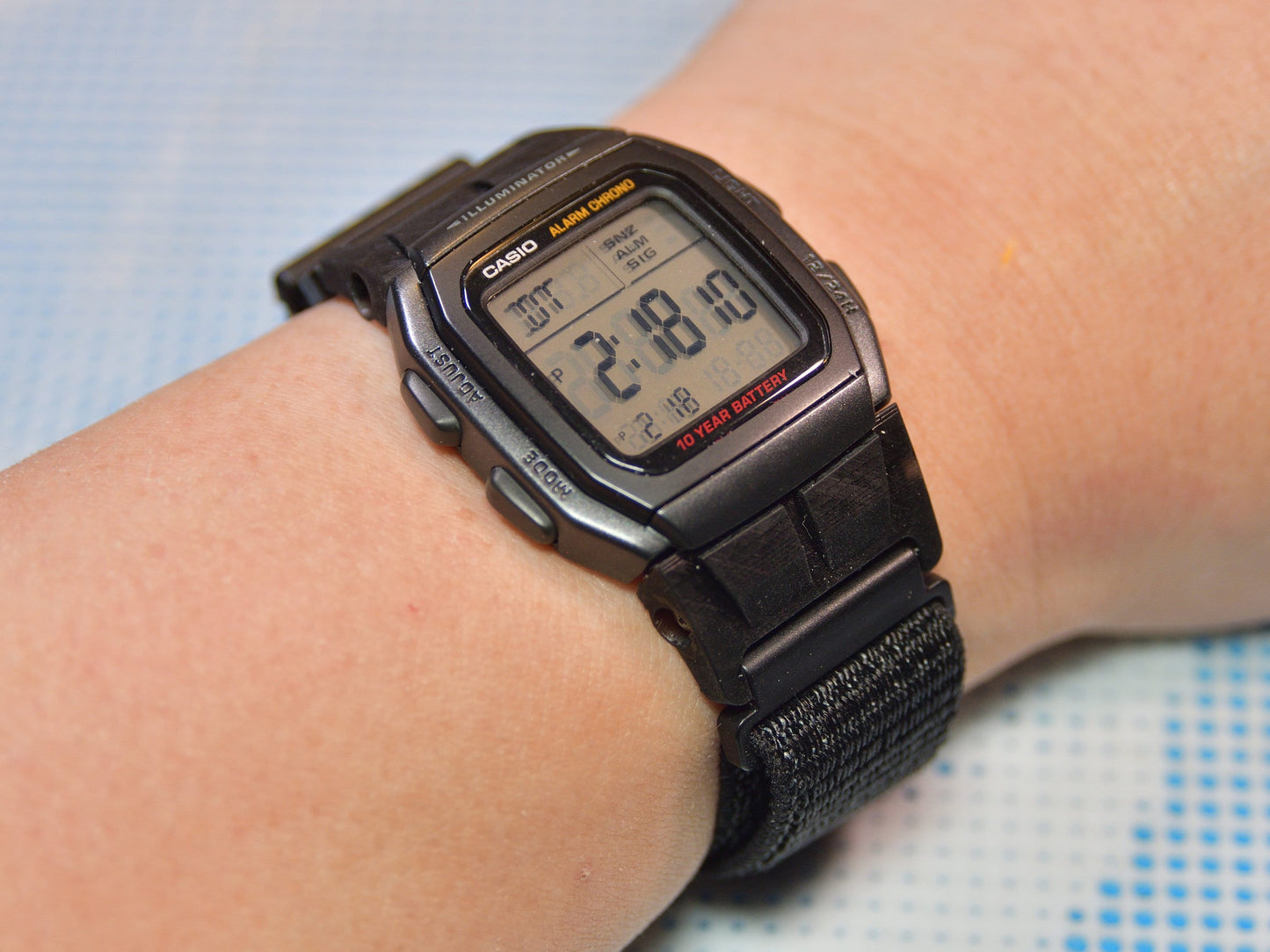 Tough Resin Strap & Band Adapter For Casio Digital W96H Series